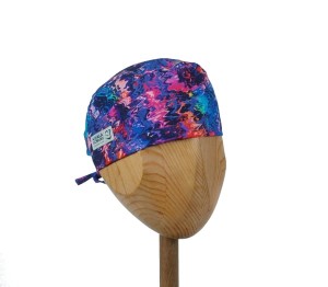 czepek light b-552 "Falująca tęcza"