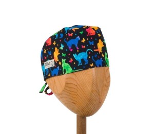 czepek light b-554 "Kolorowe koty"